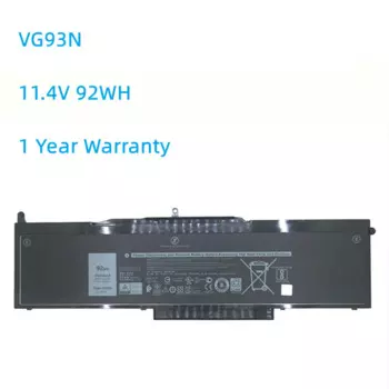 Аккумулятор VG93N для ноутбука DELL Precision 15 3520 Series Tablet WFWKK VG93N 11,1 V 92WH