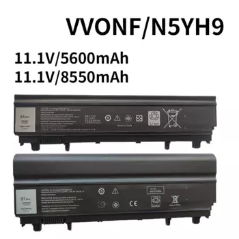 Аккумулятор VV0NF VJXMC N5YH9 для ноутбука DELL Latitude E5440 E5540 0K8HC WGCW6 7W6K0 1N9C0 0M7T5F NVWGM F49WX CXF66 11,1 В 65Wh/97Wh