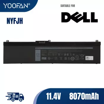 Аккумулятор YOOFAN NYFJH для ноутбука Dell Precision 7530 7730 7540 7740 Series P34E P34E001 P34E002 P74F P74F001 P74F002 5TF10 0WMRC