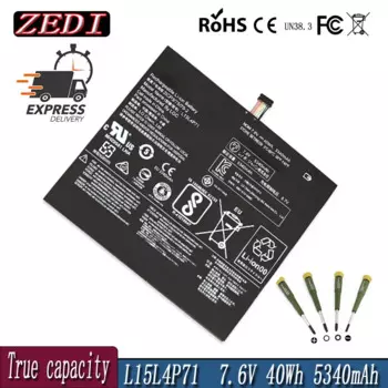 Аккумулятор ZEDI L15L4P71 L15C4P71 для ноутбука Lenovo IdeaPad Miix 700-12ISK Series 80QL 80QL000CUS 7,6 V 5340mAh