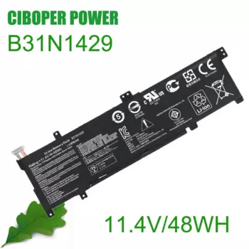 Аккумуляторная батарея CP B31N1429 11,4 в 48 Втч для ноутбука Vivobook A501L A501LX A501L A501LB5200 K501U K501UX K501UB K501UW K501LB K501LX K501L