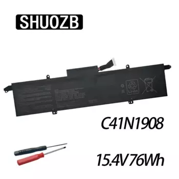 Аккумуляторная батарея shuозаb, 15,4 в, 76 Втч, c41nтехники, для ноутбуков ASUS zeфитрус G14, GA401, GA401II, GA401IV, GA401IU, GA401II-R55TA8G, GA401QM-K2023T