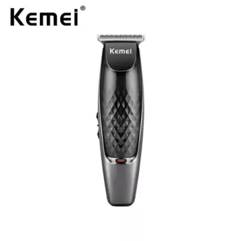 Аккумуляторная машинка для стрижки волос Kemei, профессиональный электрический триммер для волос, бритва для бороды, Беспроводная Бритва из нержавеющей стали