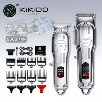 Аккумуляторная машинка для стрижки волос KIKIDO, 6500 об./мин.
