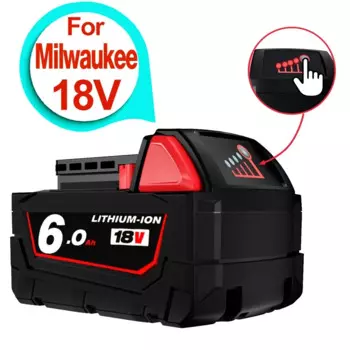 Аккумуляторные батареи для Milwaukee M18B5 XC, литий-ионная батарея 18 В 9,0/6,0/12.0Ah, зарядное устройство для Milwaukee M18 12 В ~ 18 в