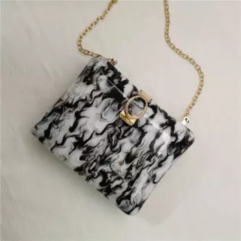 Акрил клатч роскошные свадебные вечерняя сумочка черный, белый цвет живописи тушью сумки Коробка клатчи вечерние сумочки женские сумки на плечо