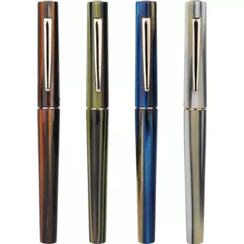 Акриловая перьевая ручка MAJOHN N3 с красивыми полосками, иридиевая ручка EF/F Nib 0,38/0,5 мм, модная Отличная офисная чернильная ручка для письма