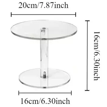 Акриловая подставка для торта OEING прозрачная