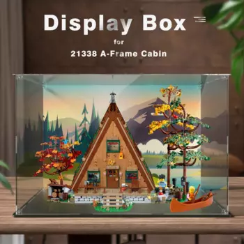 Акриловая витрина для кабины Lego 21338 A-Frame, пылезащитная прозрачная Витрина Чехол (Набор Lego в комплект не входит)