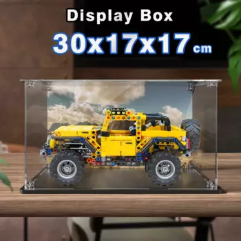 Акриловая витрина для конструктора lego 42122, внешний дисплей для Wrangler, строительный блок, пылезащитная прозрачная модель, автомобильный ящик для хранения 30x17x17 см