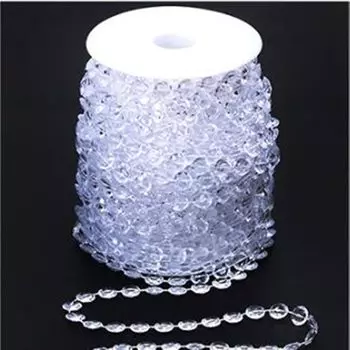 Акриловые белые восьмиугольные бусины OZXCHIXU 3 метра