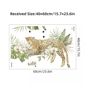 Акриловые наклейки для стен BRUP с леопардами и ветками