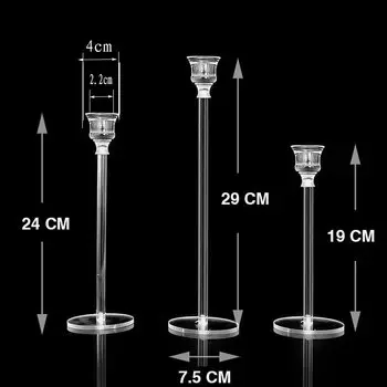 Акриловые подсвечники MS Made, 3 шт.