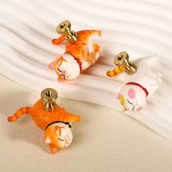 Акриловые ручки для шкафов в форме кота