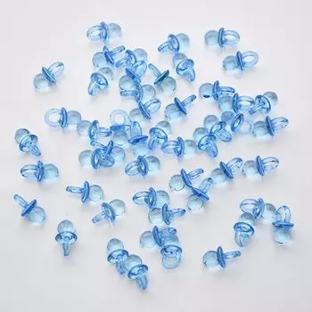 Акриловые соски-пустышки сине-розовые для девичника xunyihappy