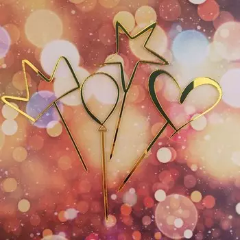 Акриловые топперы для торта YXMJMXS, набор из 4 штук