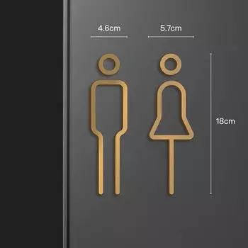 Акриловые вывески для туалета TPXCKz