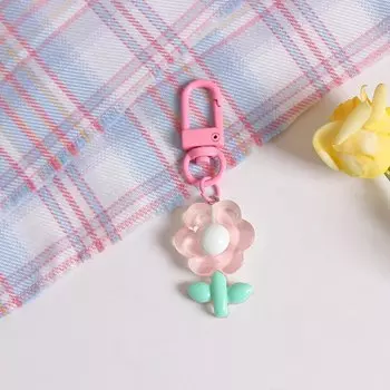 Акриловый цветок автомобильный брелок цветной Diy цветок брелки кулон студенческие девушки подсолнух акриловая сумка кулон брелок ювелирные изделия