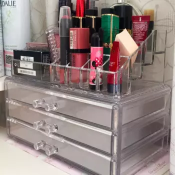 Акриловый многослойный набор кистей, коробка для хранения косметики, макияжа глаз с бархатным покрытием, 3 лотка, футляры для хранения косметики или туалетных принадлежностей