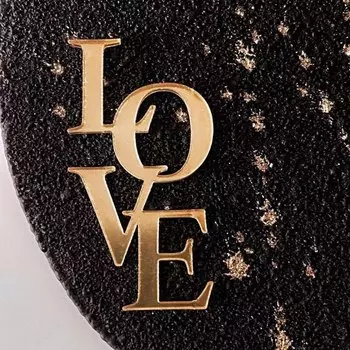 Акриловый торт topper WOHLTAO "Ins LOVE", розовый золото