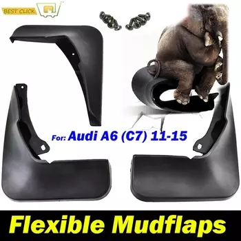 АКСЕССУАРЫ XUKEY с фЛАПАНОМ ДЛЯ AUDI A6 C7 2011-2015 Брызговики передние и задние панели SEDAN AVANT QUATTRO 2012-2014