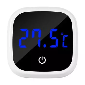 Аквариумный самоклеящийся термометр, светодиодный цифровой мини-термометр для аквариума с сенсорным экраном, измеритель температуры, монитор 0-60