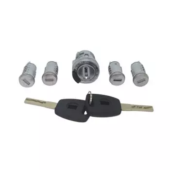AL162 5 шт. полный комплект Замок зажигания для двери багажника цилиндр для Fiat Doblo карго Punto Panda с ключами декодер SIP22