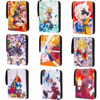 Альбом для открыток Dragon Ball, альбом для открыток аниме с 50 внутренними страницами, на молнии, вмещает до 900 карт, подарок для детей