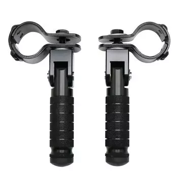 Alconstar, 1 пара педалей, сложенная алюминиевая деталь для мотоцикла с ЧПУ, складная подставка для ног для мотоциклов, велосипедов, мопедов, картингов