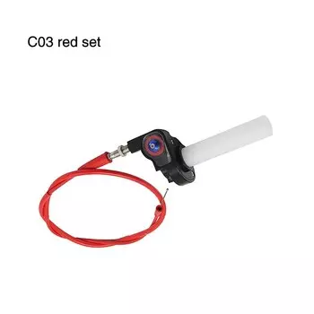 Alconstar алюминиевая рукоятка для газовой дроссельной заслонки, быстрозакручивающаяся газовая дроссельная заслонка с тросиком дроссельной заслонки для внедорожника, велосипеда, вездехода, мотовездехода, визуальные ручки