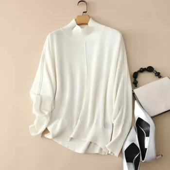 Aliaga bc Зимний новый роскошный 100% кашемировый Свободный пуловер с рукавом летучая мышь