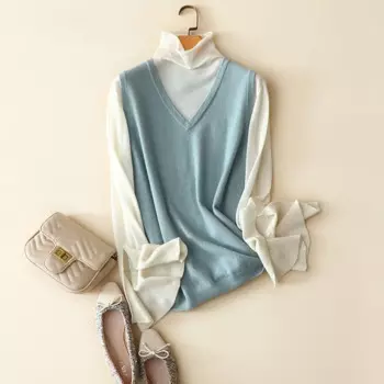 Aliaga зимняя Европейская мода 100%, кашемировая водолазка, дизайнерский пуловер в стиле пэчворк, Женский Шикарный джемпер, Топ