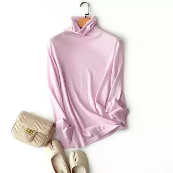 Алига осень-зима новейшие высококачественные 100% кашемировые водолазки свитера женские вязаные теплые мягкие пуловеры с длинными рукавами