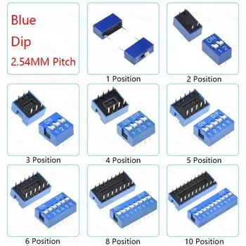 ALINSIN Переключатель тумблер 1.27/2.54 мм