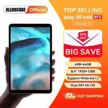 Alldocube iPlay 50 Mini 4 ГБ ОЗУ 64 ГБ ПЗУ Планшет 8,4 дюйма Tiger T606 Android13 Widevine L1 4000 мАч Dual SIM 4G LTE