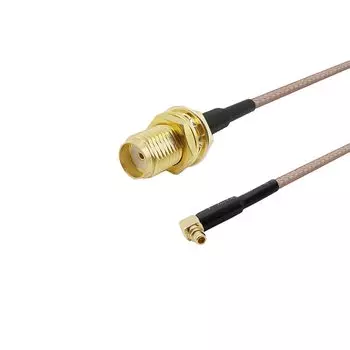 ALLiSHOP MMCX Male to SMA Female RG178 Cable 7-50см