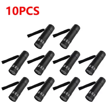 alloet 9 LED УФ-фонарик 395 нм