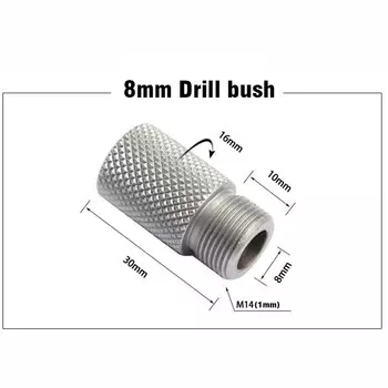 ALLOSME Втулка для сверла M14/M18 5 мм 4-15 мм