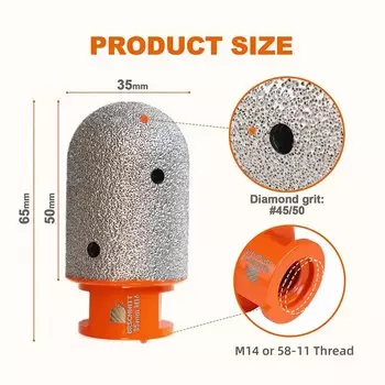 Алмазная фреза BRSCHNITT для шлифовки плитки 30-82 мм