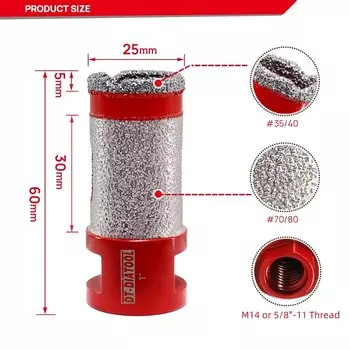 Алмазная фреза DT-DIATOOL для плитки Grit50/60