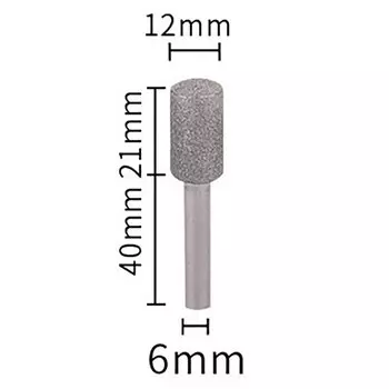 Алмазная шлифовальная головка, для резьбы по камню, 3 мм, 6 мм, 1 шт.