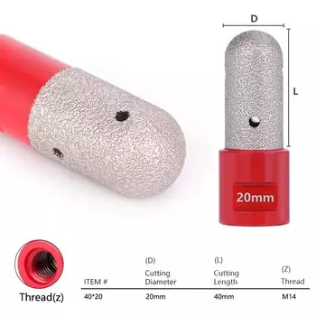 Алмазное колонковое долото XCAN 6/8/10/12/15/20/25 мм