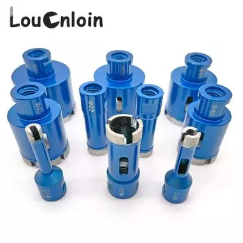 Алмазное колонковое сверло louCnloin 6-65 мм M14 синего цвета