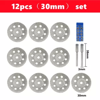Алмазное лезвие для пилы, 20 мм, 22 мм, 25 мм, 30 мм, 12 шт.