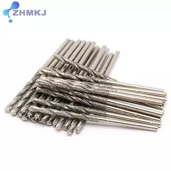 Алмазное спиральное сверло 0,8-3 мм