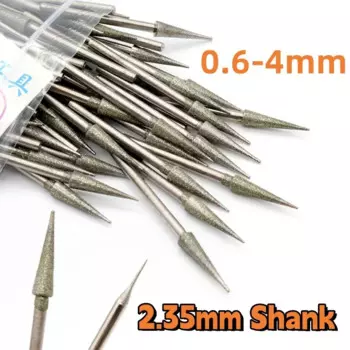 Алмазное сверло для стекла 2,35 мм набор из 9 шт