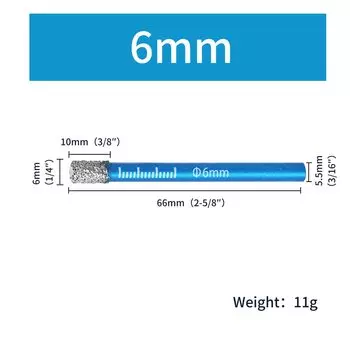 Алмазное сверло для сухого сверления XMSJ GlassDrill 5-16 мм