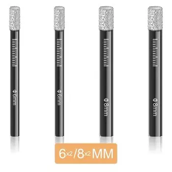 Алмазное сверло для сухой керамической плитки с пайкой, буровые долота, мраморные гранитные стекловидные открыватели для отверстий в плитке, инструмент для перфорации по дереву