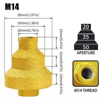 Алмазное сверло JGZUI Pagoda M10 M14