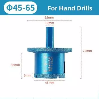 Алмазное сверло с резьбой M10, треугольный хвостовик, раковина, умывальник, открывалка для раковины для фарфора, мрамора, керамической плитки, гранита, камня